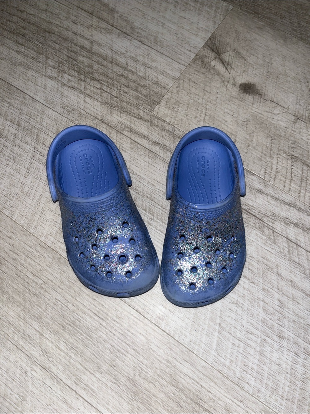 CROCS Kids Glitter purple Classic Clog